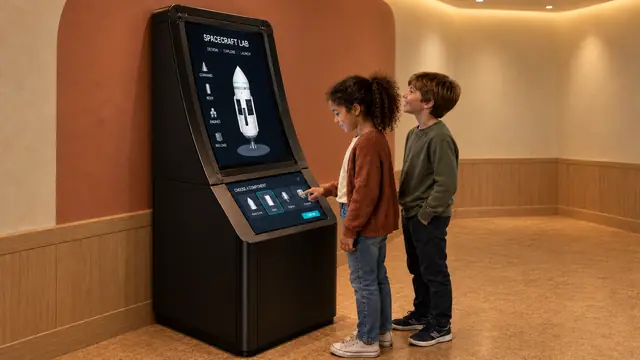 Turn a science-center display into a question visitors can test